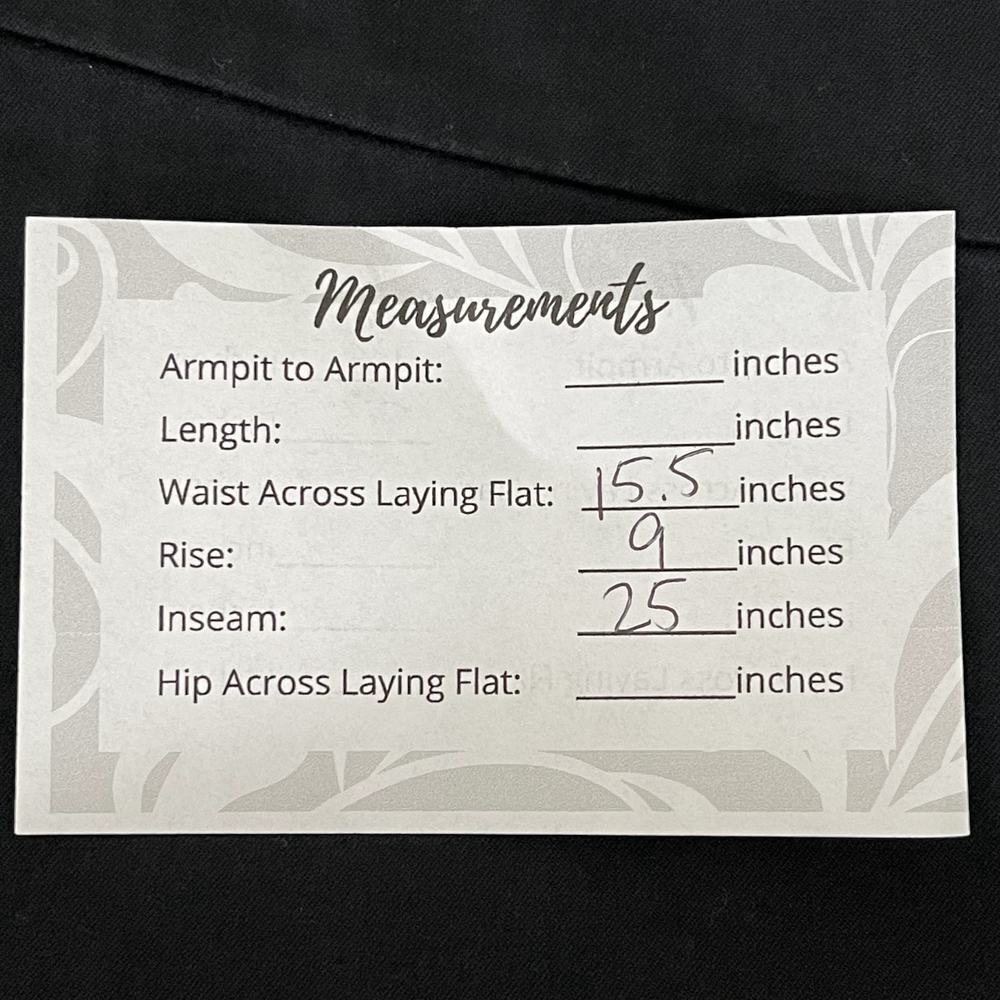 2/$30 Eileen Fisher Ankle Zip Crop Chino Pants Black Side Zip Pockets #6682 - Picture 12 of 13
